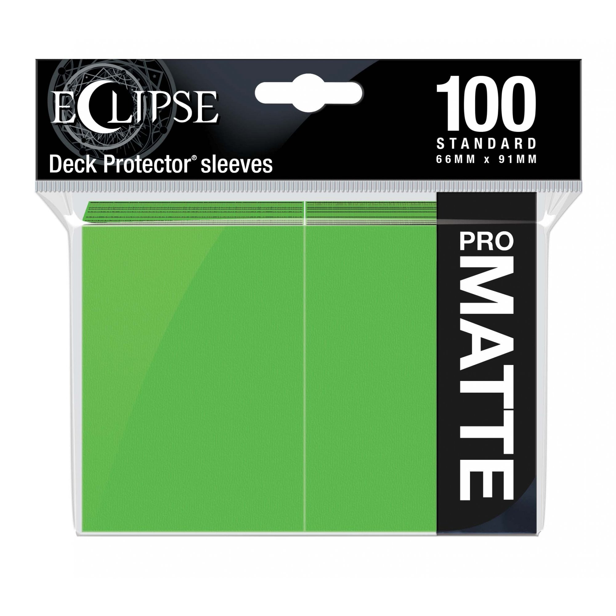 (image for) Ultra Pro Matte Eclipse Sleeves Lime Green 100 Standard